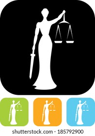 Themis vector icon