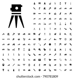 Theodolite icon illustration isolated vector sign symbol. editable construction icons vector set.