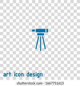 Theodolite-Vektorillustration-Symbol auf weißem Hintergrund