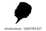 Theodore Roosevelt Silhouette, High Quality Vector