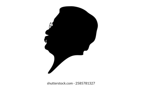 Theodore Roosevelt Silhouette, High Quality Vector