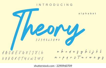 Theory font. Elegant alphabet letters font and number. Classic Copper Lettering Minimal Fashion Designs. Typography fonts regular uppercase and lowercase. vector illustration