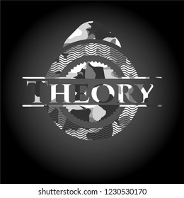 Theory grey camo emblem