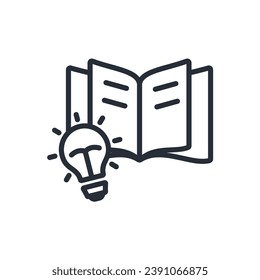 icono de la teoría. vector.Curso editable.Signo de estilo lineal para uso de diseño web,logotipo.Ilustración de símbolo.