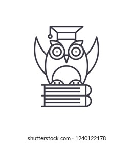 Theory line icon concept. Theory vector linear illustration, symbol, sign