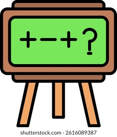 Theory Line Vector Icon Design