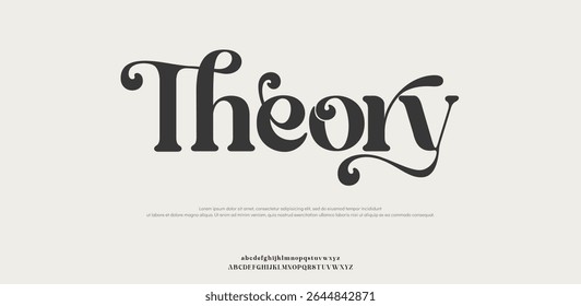 Theory modern creative minimal alphabet small letter logo design