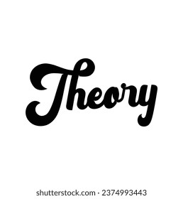 theory text on white background.