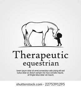 Therapeutic equestrian horse logo design
