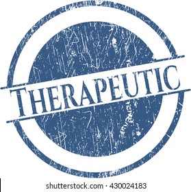 Therapeutic rubber grunge stamp