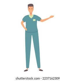 Therapist icon cartoon vector. Physio massage. Care patient