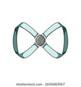 therapy back posture corrector cartoon. health wearable, tension slouching, lumbar shoulder therapy back posture corrector sign. isolated symbol vector illustration