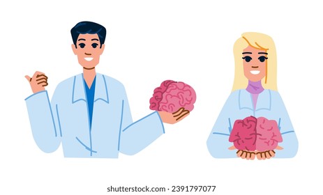 therapy brain health  vector.  mental psychology, medical person, emotion care therapy brain health character. people flat cartoon illustration