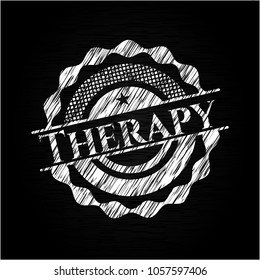Therapy with chalkboard texture