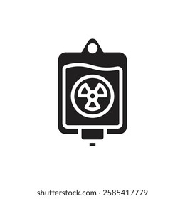 Therapy Chemotherapy Filled Icon Vector Illustration