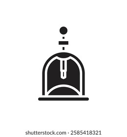 Therapy Cupping Filled Icon Vector Illustration