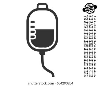 Therapy Dropper icon with black bonus people images. Therapy Dropper vector illustration style is a flat gray iconic symbol for web design, app user interfaces.