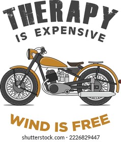 LA TERAPIA ES UN VIENTO COSTOSO GRATIS - ARTE MOTOCICLETA
