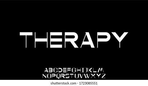 therapy, experimental font perfect for your poster and your design.