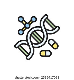 Therapy Genetherapy Icon Vector Illustration