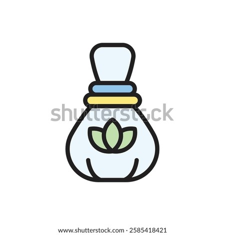 Therapy Herbal Massage Icon Vector Illustration