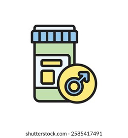Therapy Hormonetherapy Icon Vector Illustration