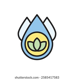 Therapy Hydrotherapy Icon Vector Illustration