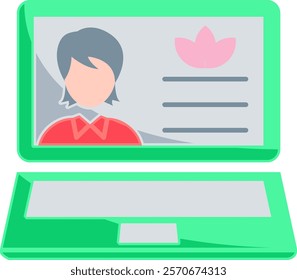Therapy Icon - Flat Color Style - Social Anxiety Theme