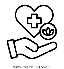 Therapy Icon Line Design Vector Illustration
