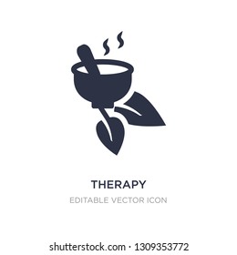 therapy icon on white background. Simple element illustration from Nature concept. therapy icon symbol design.