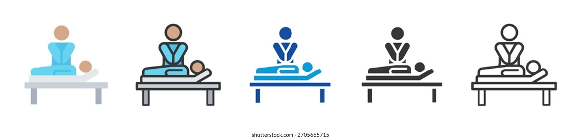therapy icon set multi style various collection