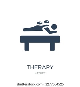 therapy icon vector on white background, therapy trendy filled icons from Nature collection, therapy vector illustration