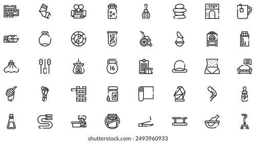 La colección de íconos de terapia es una Ilustración vectorial con trazo editable, que ofrece versatilidad y personalización. Perfecto para diversas necesidades de diseño, incluye gráficos de alta calidad 