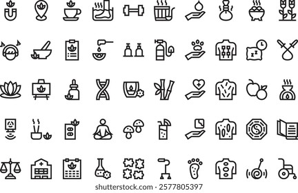 Therapy icons High-Quality Vector Icons Collection with Editable Stroke. Ideal for Professional and Creative Projects.