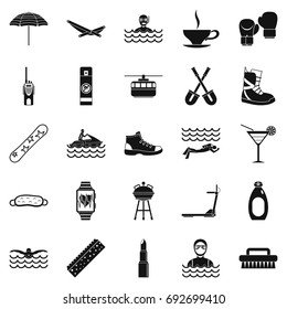 Therapy icons set. Simple set of 25 therapy vector icons for web isolated on white background