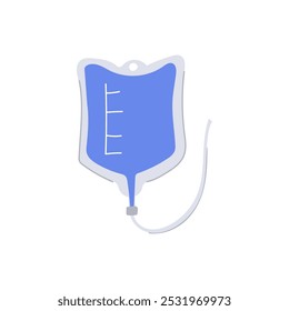 therapy iv drip bag cartoon. saline hydration, medical patient, treatment intravenous therapy iv drip bag sign. isolated symbol vector illustration