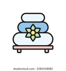 Therapy Lithotherapy Icon Vector Illustration