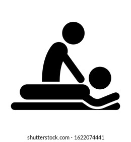 therapy massage spa icon vector - Shutterstock ID 1622074441