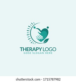 Therapy Modern Logo Design Template.  