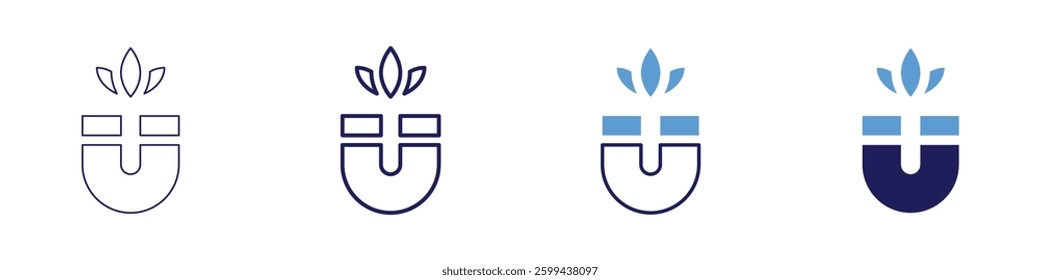 Therapy online icon in 4 different styles. Thin Line, Line, Bold Line, Duotone. Duotone style. Editable stroke.