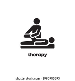 Therapy person icon for graphic template