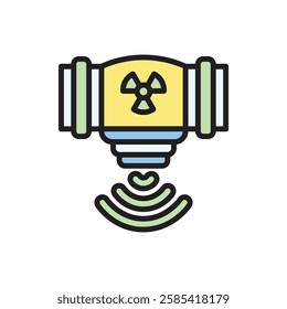 Therapy Radiotherapy Icon Vector Illustration
