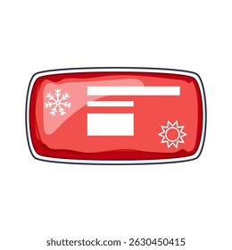 terapia reutilizável quente frio gel pack cartoon. alívio da dor, comprimir o gelo, flexível durável terapia reutilizável quente frio gel pack sinal.