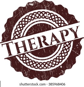 Therapy rubber seal with grunge texture
