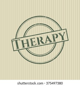 Therapy with rubber seal texture