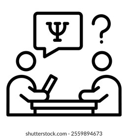 Therapy Session Icon Element For Design