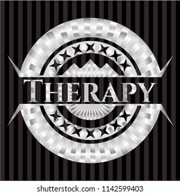 Therapy silver badge or emblem