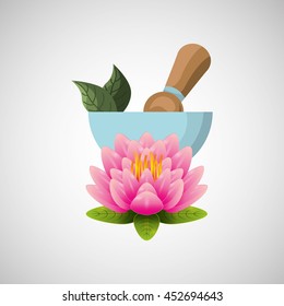 therapy with spa treatment icon, vector illustration