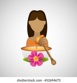therapy with spa treatment icon, vector illustration