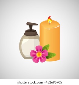 therapy with spa treatment icon, vector illustration